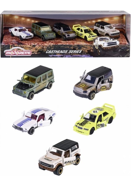 Majorette Castheads Track Racer 5'li