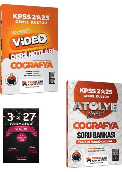 2025 Kpss Atölye Serisi Coğrafya Konu ve Soru Seti / Paragraf