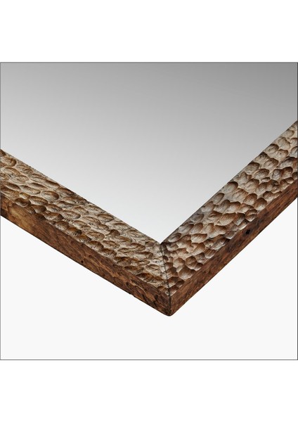 Seta Ahşap Çerçeveli Benekli Duvar Aynası 40*55 cm