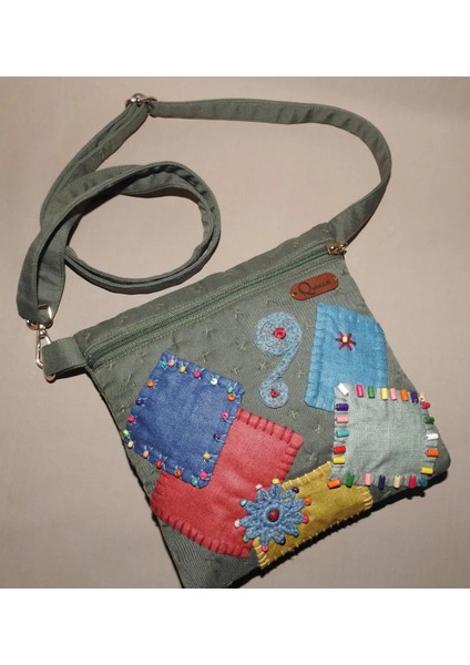 Patchwork Bel ve Omuz Çantası