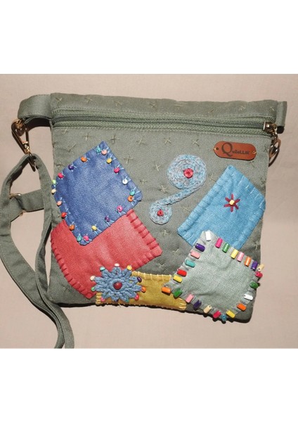 Patchwork Bel ve Omuz Çantası