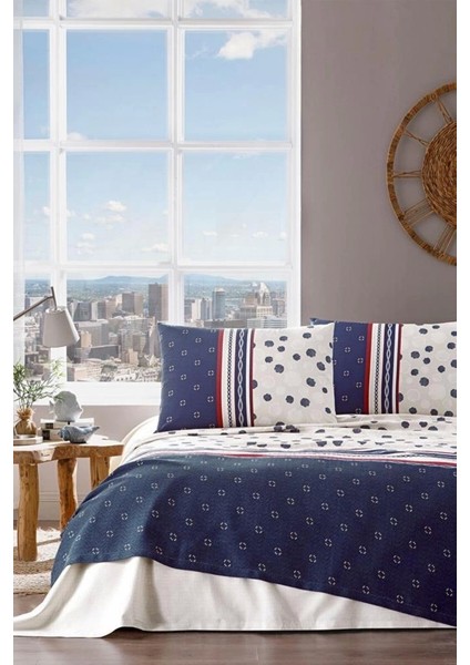 Nivemeshome Sea Shell Bej Çift Kişilik Ranfonce Pike Takımı Özdilek