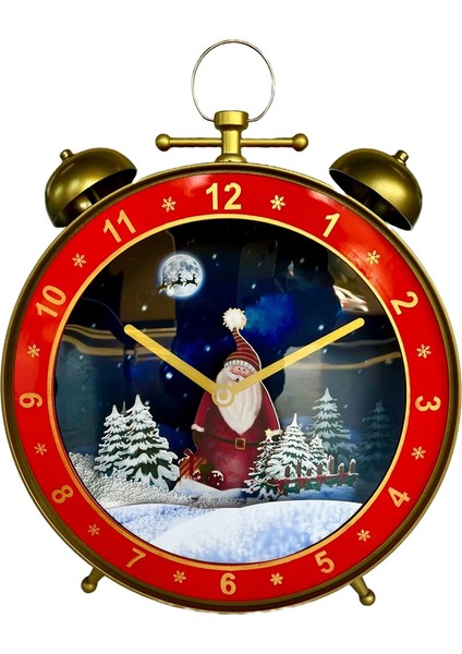 Yılbaşı Temalı Duvar Saati