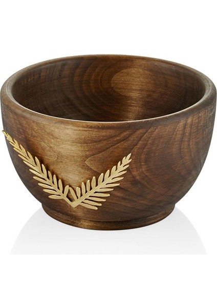 Seta Çift Yapraklı Ahşap Kase 16*15*9 cm