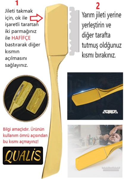 U7 Full Metal Ustura + 5 Adet Yaprak Jilet