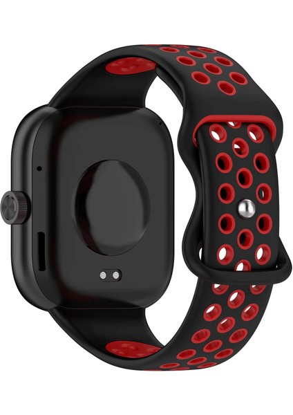 Xiaomi Redmi Watch 5 Rainbow Gently Band Kordon Siyah Kırmızı