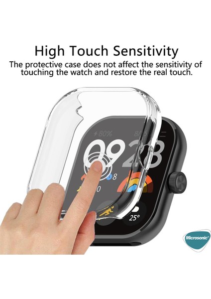 Xiaomi Redmi Watch 5 Kılıf 360 Full Round Soft Silicone Şeffaf