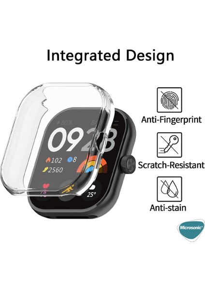 Xiaomi Redmi Watch 5 Kılıf 360 Full Round Soft Silicone Şeffaf
