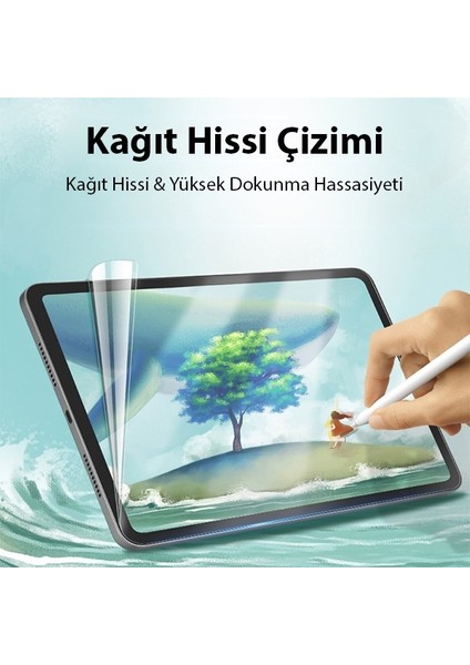 iPad Mini 6 (2021) ve Mini 7 (2024) Paper Like Film Darbe Emici Pet Ekran Koruyucu