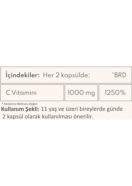 Vitamin C 120 Kapsül