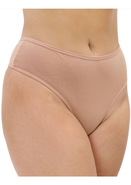 Yüksek Bel, Toparlayıcı, Tanga Külotlar - 5'li Paket - Kahve, Taş, Pudra, Bej, Açık Kahve fırsatları