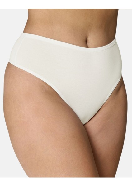 Yüksek Bel, Toparlayıcı, Tanga Külotlar - 5'li Paket Fuşya, Somon, Ekru, Lila, Gül Kurusu fırsatları