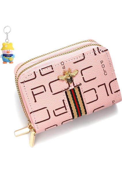 Çift Fermuarlı Anahtar Çantası Büyük Kapasiteli Kart Tutucu Değişiklik Anahtar Çantası Erkek ve Kadın Araba Anahtar Çantası (Yurt Dışından)