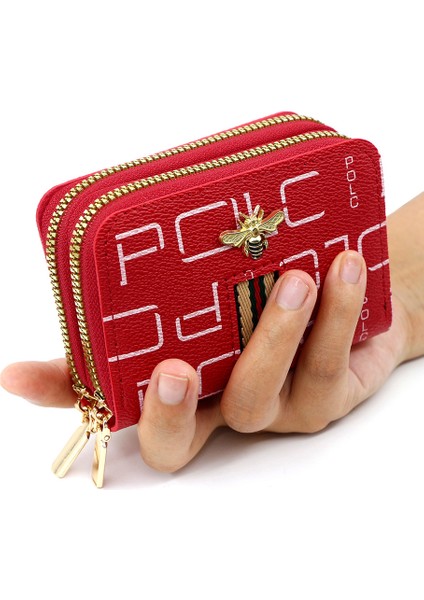 Çift Fermuarlı Anahtar Çantası Büyük Kapasiteli Kart Tutucu Değişiklik Anahtar Çantası Erkek ve Kadın Araba Anahtar Çantası (Yurt Dışından) fiyatları