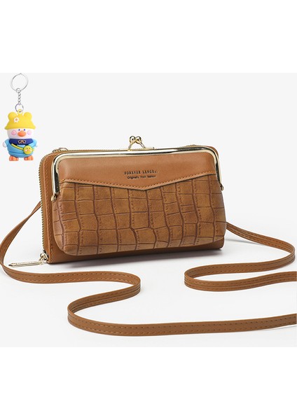 Bayan Cüzdan Uzun Fermuarlı Cüzdan Büyük Kapasiteli Clutch Moda Cep Telefonu Cüzdanı (Yurt Dışından)