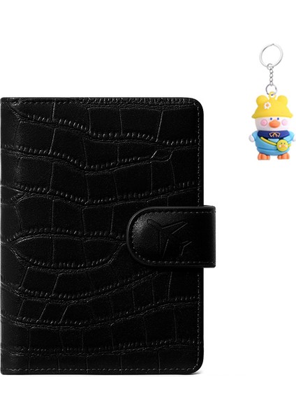 Cüzdan Çoklu Kart Yuvası Gevşek Yapraklı Pasaport Çantası Basit Bilet Tutucu Seyahat Belgesi Depolama Koruyucu Kılıf (Yurt Dışından)