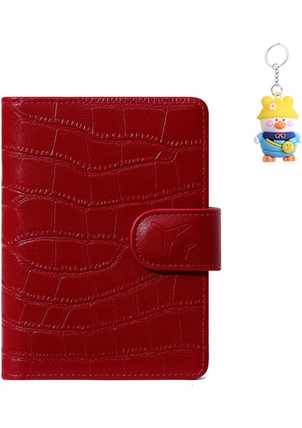 Cüzdan Çoklu Kart Yuvası Gevşek Yapraklı Pasaport Çantası Basit Bilet Tutucu Seyahat Belgesi Depolama Koruyucu Kılıf (Yurt Dışından)