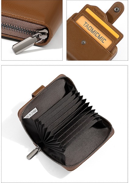 Iş Banliyö Madeni Para Kimlik Kartı Tutucu Yaratıcı Kısa Fermuar Büyük Kapasiteli Bozuk Para Cüzdanı (Yurt Dışından) modelleri