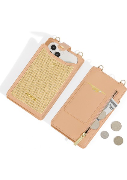 Crossbody Çanta Kadın Banliyö Cep Telefonu Çantası Basit Fermuarlı Moda Kimlik Bozuk Para Cüzdanı Kart Tutucu (Yurt Dışından) fiyatları