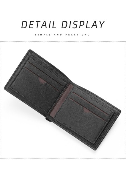 Cüzdan Erkek Cüzdan Kart Tutucu Iş Kısa Ince Fermuarlı Para Cüzdanı (Yurt Dışından) indirimleri