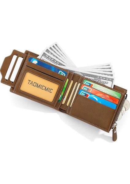 Kısa Erkek Cüzdanı Ultra Ince Iki Katlı Çoklu Kart Yuvası Değişim Parası Tutucu Kart Tutucu (Yurt Dışından) modelleri