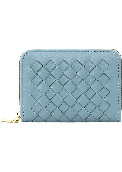 Basit Kadın Kart Tutucu Kısa Fermuarlı Çanta Çoklu Kart Yuvası Para Cüzdanı Depolama Çantası (Yurt Dışından) fırsatları