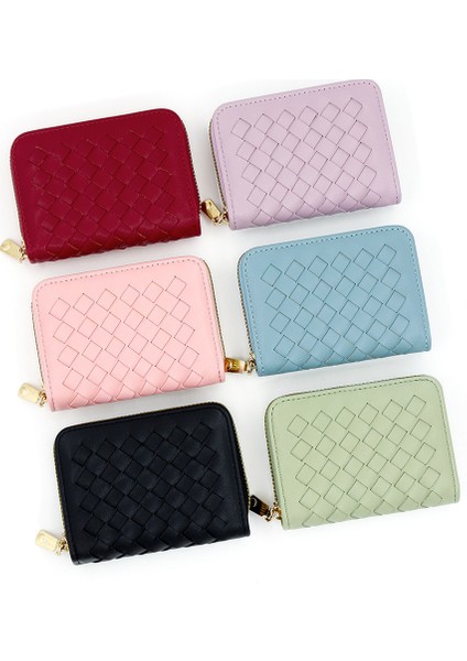 Basit Kadın Kart Tutucu Kısa Fermuarlı Çanta Çoklu Kart Yuvası Para Cüzdanı Depolama Çantası (Yurt Dışından) modelleri