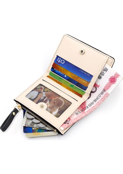 Bayan Cüzdan Iki Katlı Katlanır Yan Fermuarlı Kart Tutucu Kimlik Tutucu Büyük Kapasiteli Öğrenci (Yurt Dışından) modelleri