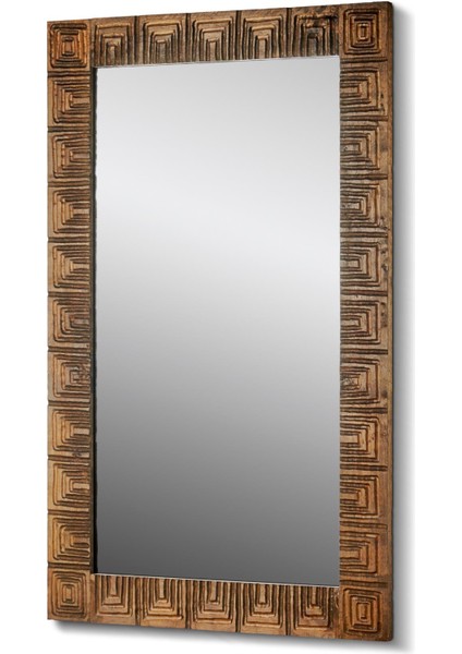 Seta Ahşap Çerçeveli Antik Duvar Aynası 60*100 cm