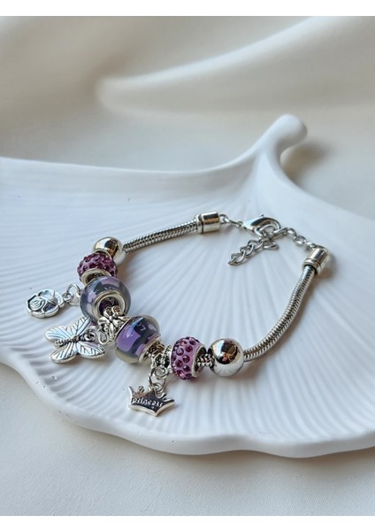 Morun Asaleti – Çelik Zincir Charm Bileklik ✨🦋