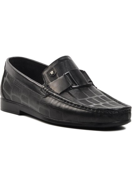 Siyah Deri Erkek Loafer Ayakkabı PC.25104