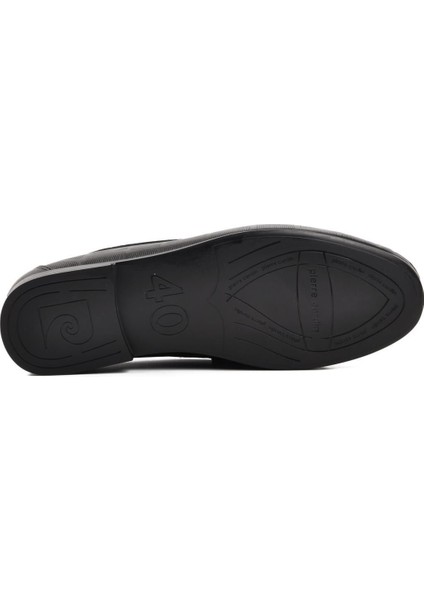 Siyah Deri Erkek Loafer Ayakkabı PC.25104