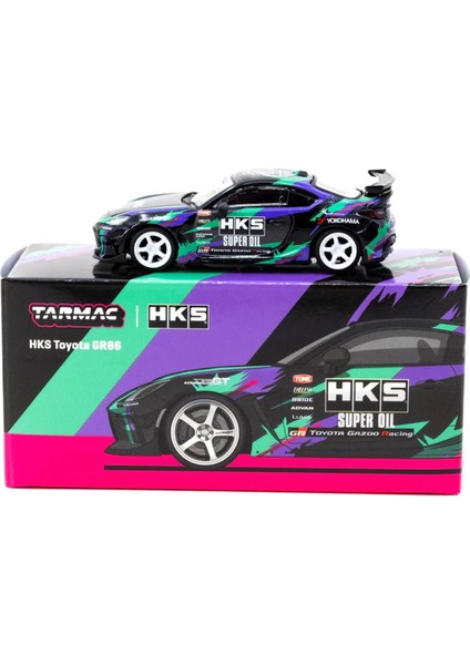 Tarmac Works 1/64 Hks Toyota GR86 Black modelleri