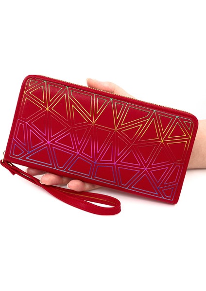 Kadın Uzun Fermuarlı Çanta Büyük Kapasiteli Çoklu Kart Yuvası Kart Tutucu El Kayışı Küçük Kız Cüzdanı (Yurt Dışından) fiyatları