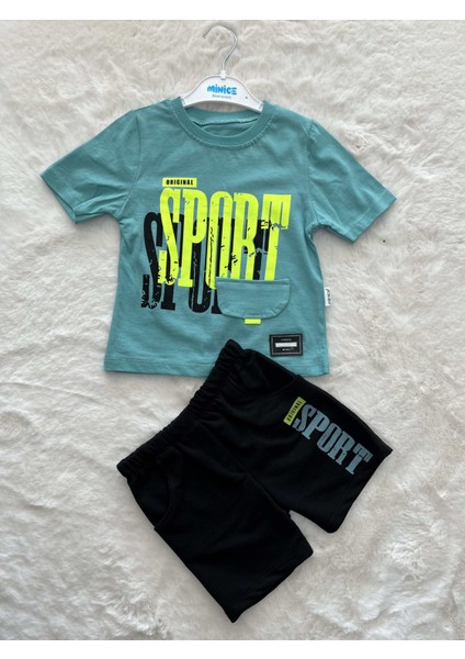 Sport Baskılı Yazlık Erkrk Takım