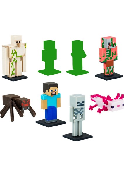 Minecraft 3D Figür Kalem Başlığı Toppeez 8'li