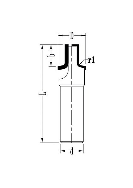 Dıa Radüs Kapak Kesim Bıçağı D-0104 R3 - 20 mm