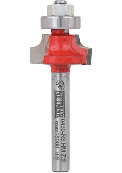 Elmas Uçlu Rulmanlı Radüs El Freze Bıçağı 19X10X52 430-R3 8 mm