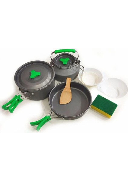 Seramik Pro Kamp Ocak Mavi CK-508+3 Parça Tencere Seti OUT-1150+ÇKB OUT-1970-S+3 Adet Kartuş KTS-227 ORC-009-D2 modelleri