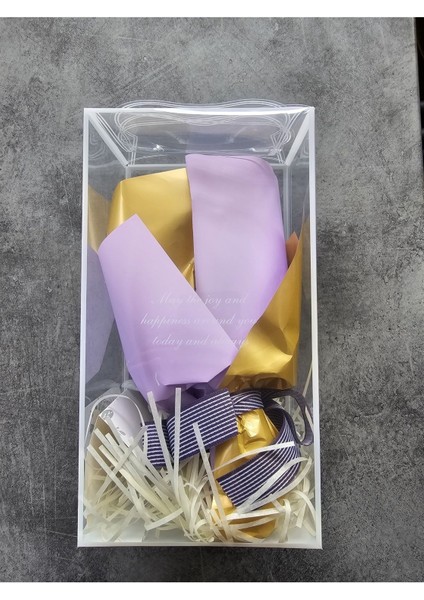 Mor Gül 9 Kafalı Cipso Aranjmanlı Sevgililer Günü Buketi Özel Kutulu Gül Hediye Buketi Yıldönümü fiyatları