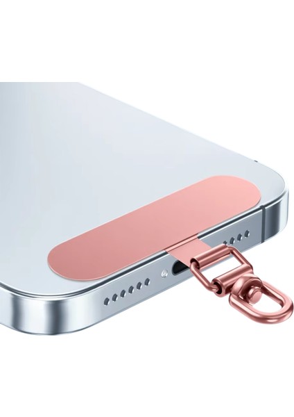 360 Döner Başlıklı Telefon İp Askılıklar İçin Paslanmaz Çelik Tutacak Bağlantı Parçası-AL4926