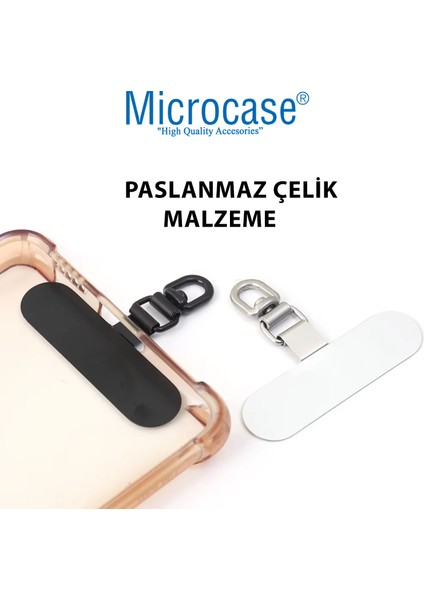360 Döner Başlıklı Telefon İp Askılıklar İçin Paslanmaz Çelik Tutacak Bağlantı Parçası-AL4926