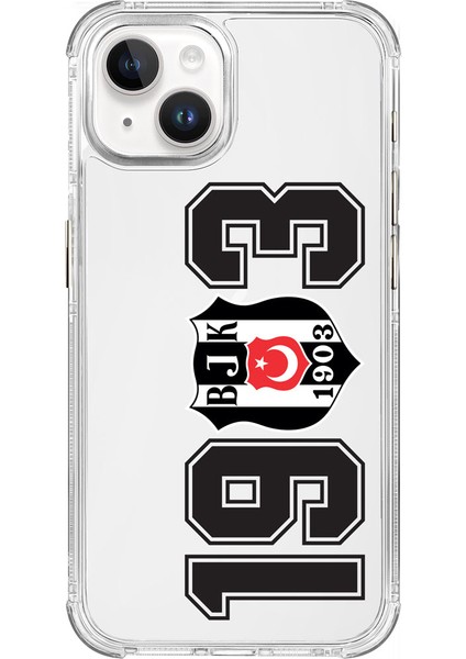 Apple iPhone 15 Pro Beşiktaş 1903 Şeffaf Telefon Kılıfı
