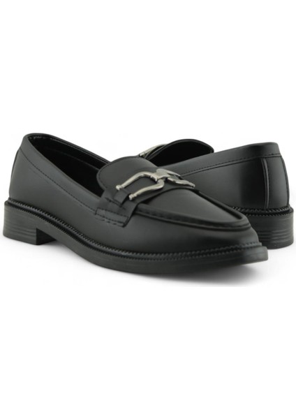 Kadın Loafer Makosen Casual Tokalı Günlük Ayakkabı