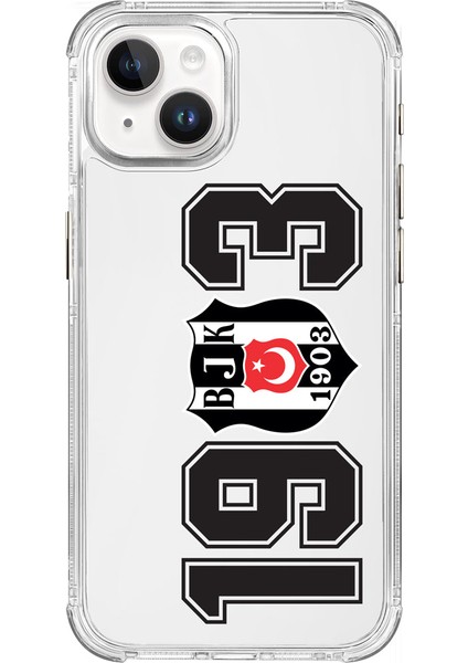 Apple iPhone 15 Beşiktaş 1903 Şeffaf Telefon Kılıfı