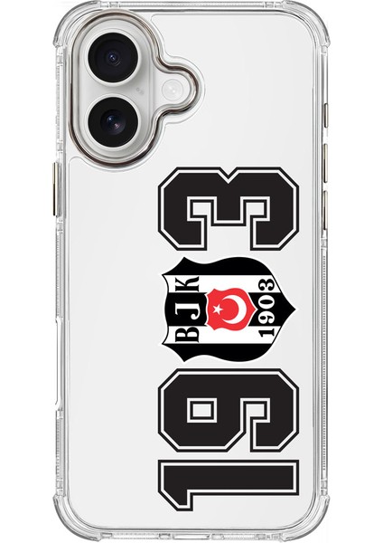 Apple iPhone 16 Beşiktaş 1903 Şeffaf Telefon Kılıfı