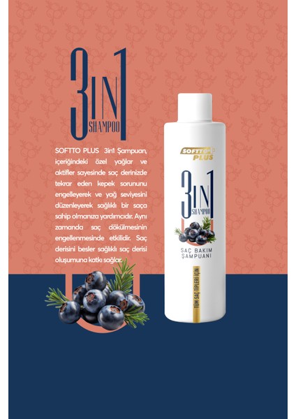3ın1 Nemlendirici Şampuan 250ml