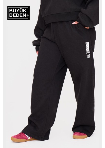 Kadın Büyük Beden Brooklyn Baskılı Ince Eşofman Altı SPR25BEAK54 fiyatları