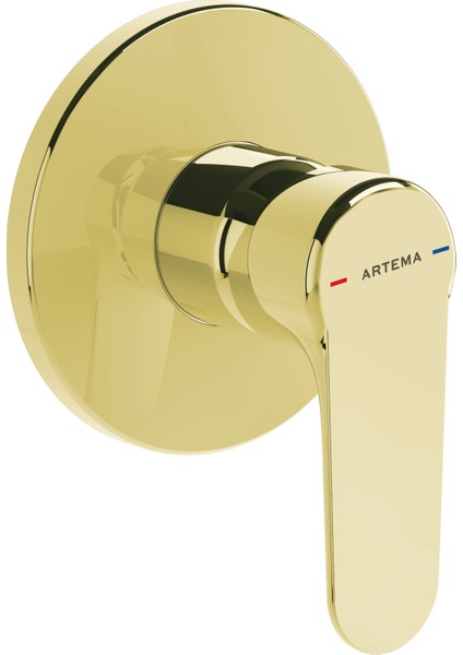 Root Round A4272874 Ankastre Duş Bataryası, Soft Altın
