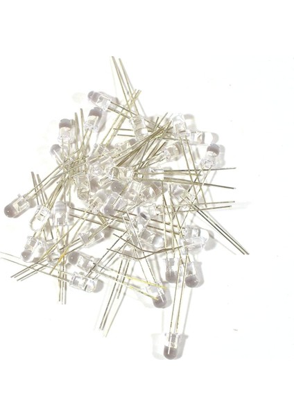 50 Adet 5 mm Beyaz LED